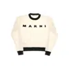 Marni L And Cashmere Sweater With Logo Kids In White