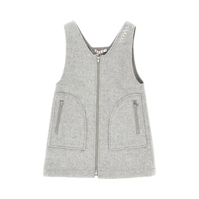Marni L-blend Mini Dress With Zip Kids In Gray