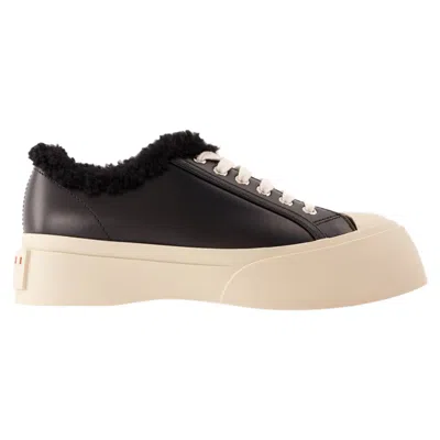 MARNI LACE PABLO SNEAKERS - MARNI - LEATHER - BLACK
