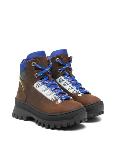Marni Kids' Lace-up Boots In Brown