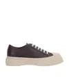 Marni Pablo Sneakers In Black Canvas In Nude