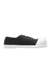 Marni Black Canvas New Wave Sneaker In Black