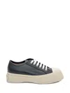 Marni Pablo Leather Sneakers In Seven Women In Black