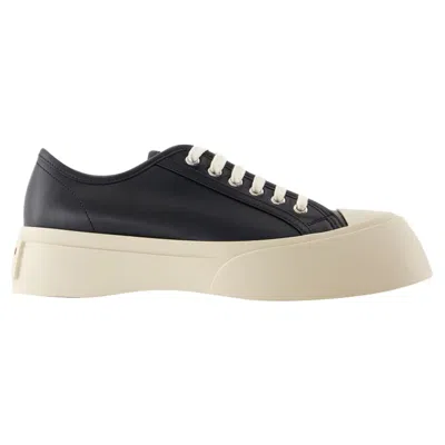 MARNI LACED UP SNEAKERS - MARNI - LEATHER - BLACK