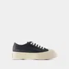 Marni Pablo Leather Sneakers In Seven Women In Black