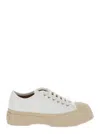 MARNI 'PABLO' WHITE SNEAKERS WITH LACE UP CLOSURE IN LEATHER WOMAN