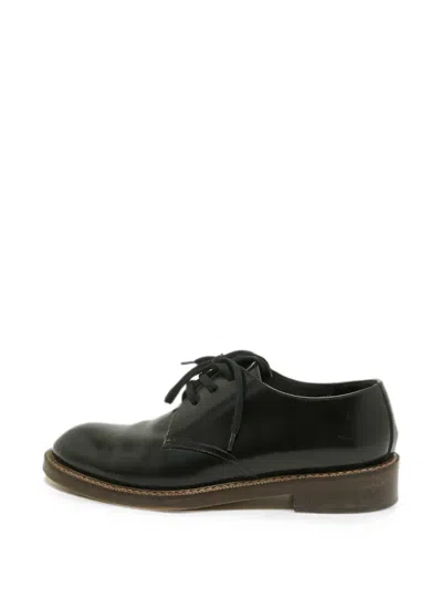 Pre-owned Marni Lace-up Leather Derby Shoes In Black