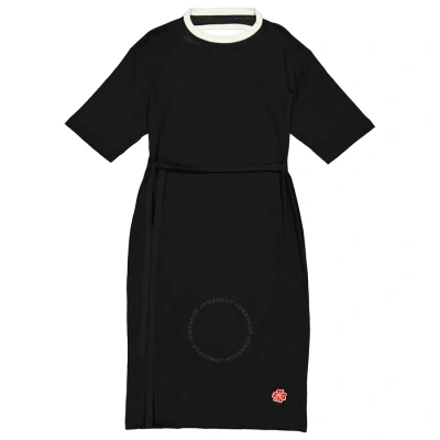 Marni Ladies Black Crewneck Short Sleeves Dress