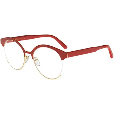 Marni Ladies' Spectacle Frame  Curve Me2102 Gbby2 In Red