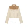 Marni Two-tone Cowboy Jacket In White