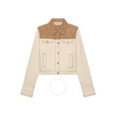 MARNI MARNI LADIES WHITE COTTON BLEND OUTERWEAR COATS & JACKETS