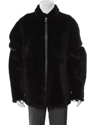 Pre-owned Marni Lamb Fur Jacket W/ Tags In Black