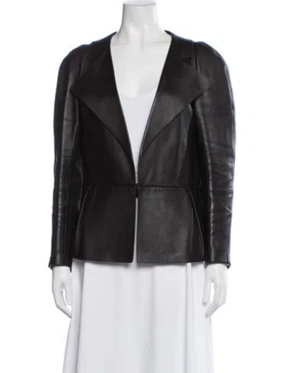 Pre-owned Marni Lamb Leather Jacket In Brown