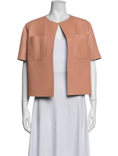 Pre-owned Marni Lamb Leather Jacket In Grey