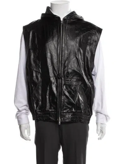 Pre-owned Marni Lamb Leather Vest W/ Tags In Black