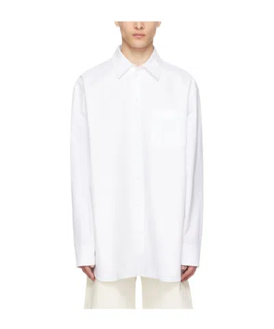 Marni Lapel Long-sleeved Shirt In White