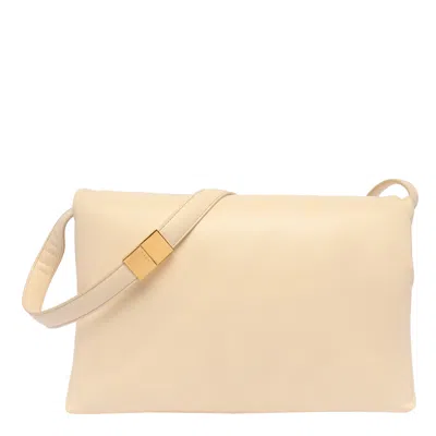 Marni Large Prisma Shoulder Bag In White