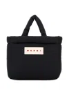 Marni Borsa A Mano In Tessuto Nero  Donna In Black