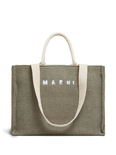 MARNI LARGE RAFFIA TOTE BAG