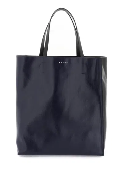 Marni Large Soft Museum Bag In Black