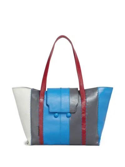 Marni Large Trunkaroo Tote Bag In Blue