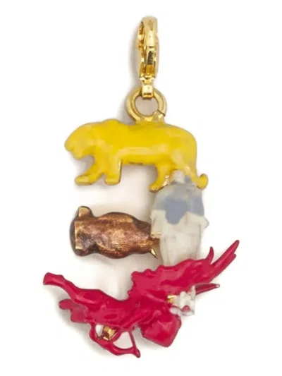 Marni Layered-animal Charm In Multi