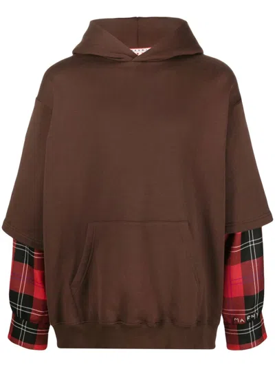 Marni Layered-design Hoodie In Multi