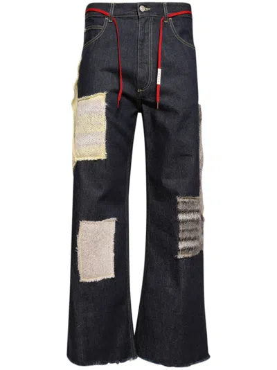 Marni Layered-design Jeans In Blue