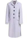 Marni Layered-detail Felted Coat In Purple