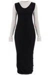 Marni Blackwhite Multi-layered Dress In Black (black)