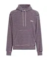 Marni Layered Striped Hoodie In Black