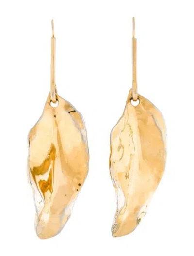 Pre-owned Marni Leaf Drop Earrings In Multicolor