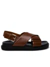 Marni Brown Fussbett Sandals
