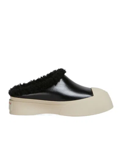 MARNI MARNI SHEARLING PABLO SABOTS