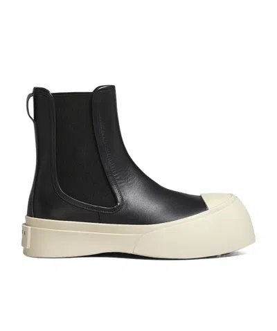 MARNI MARNI ROUND TOE CHELSEA BOOTS
