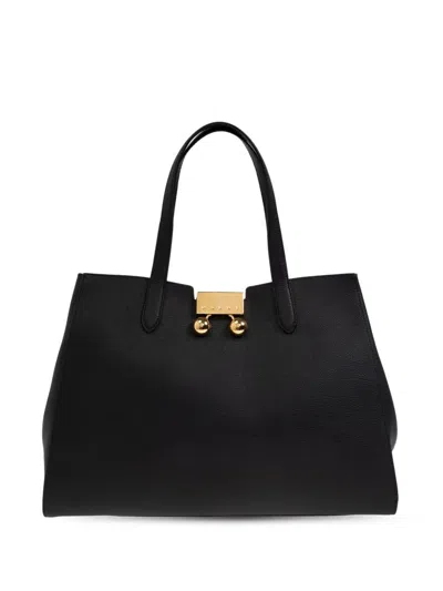 Marni Leather Bag In Black