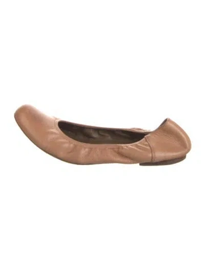 Pre-owned Marni Leather Ballet Flats In Brown