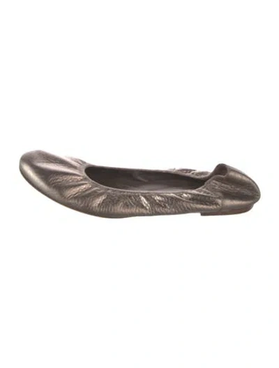 Pre-owned Marni Leather Ballet Flats In Brown