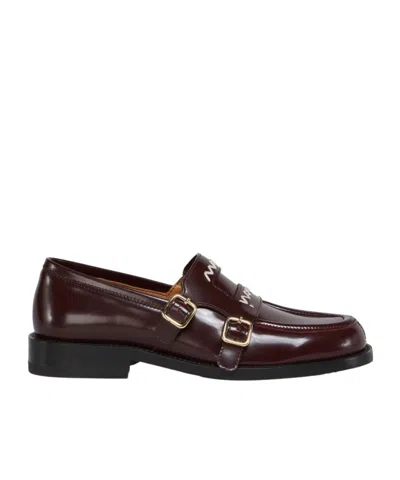 Marni Leather Bambi 3.0 Loafer In 00r90 Burgundy