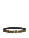 Marni Leather Belt In Green