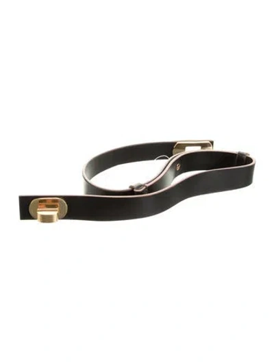 Pre-owned Marni Leather Belt In Black