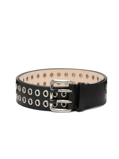 Marni Leather Belt In Black