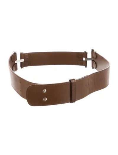 Pre-owned Marni Leather Belt In Brown