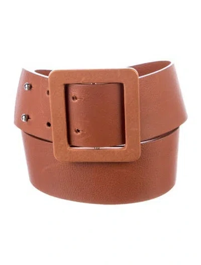 Pre-owned Marni Leather Belt In Brown
