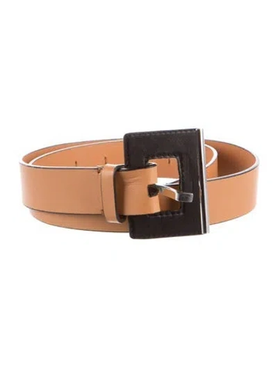 Pre-owned Marni Leather Belt In Neutral