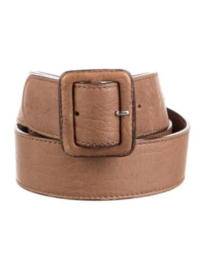 Pre-owned Marni Leather Belt In Neutral
