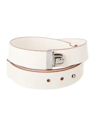 Pre-owned Marni Leather Belt In Neutral