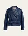 Marni Double-breasted Jacket In Blue