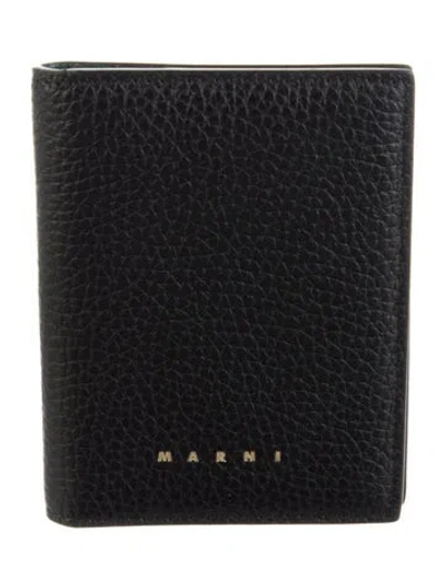 Pre-owned Marni Leather Bifold Wallet In Black