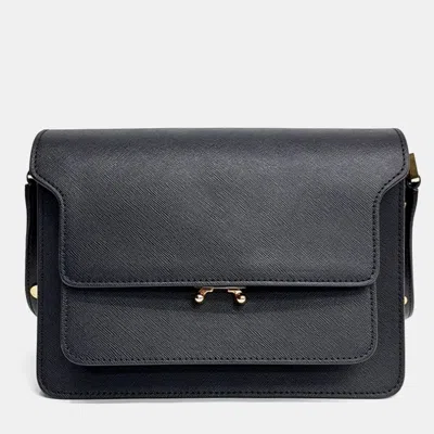 Pre-owned Marni Leather Black Trunk Bag
